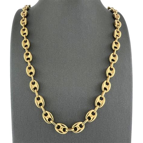 gucci link chain for sale|gucci link chain 14k.